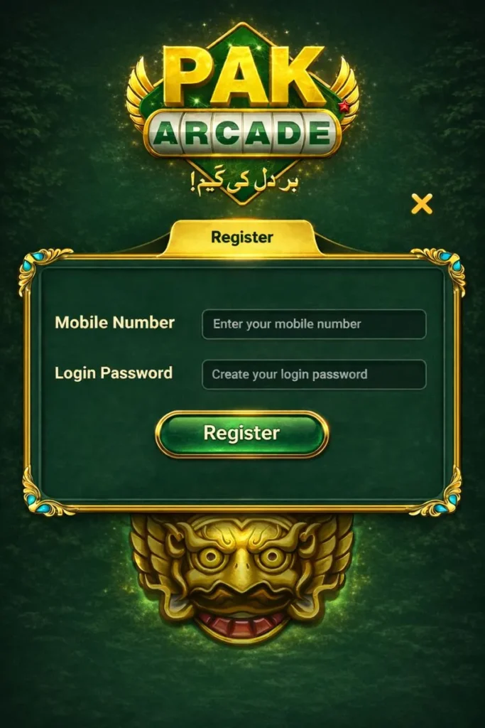 Register Pak Arcade Apk